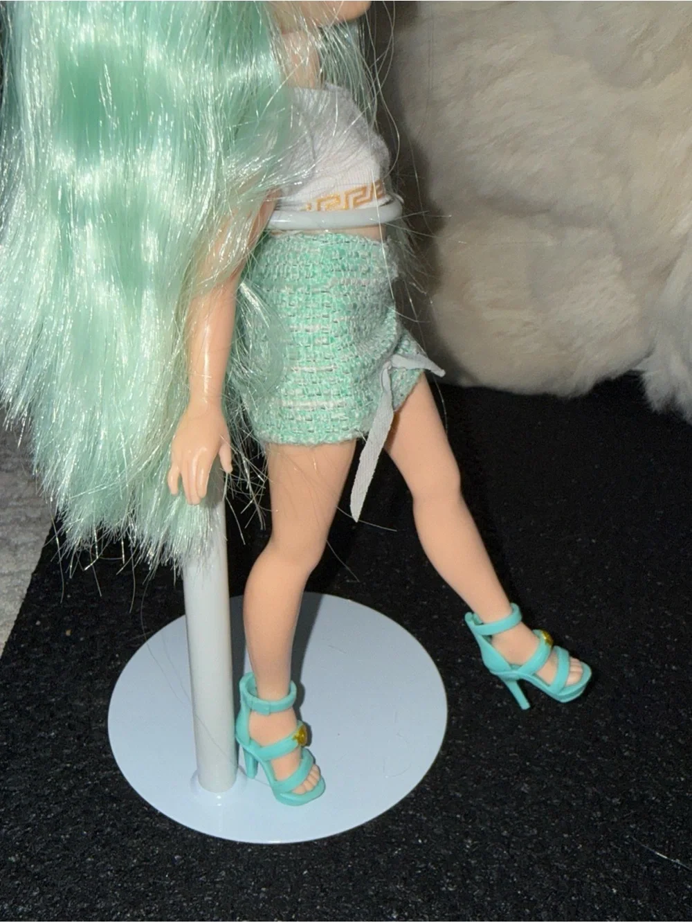Rainbow high doll mint hair